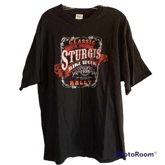 Sturgis South Dakota Classic Graphic XL Motorcycle Bike Week Rally Men's T-Shirt - Picture 2 of 5